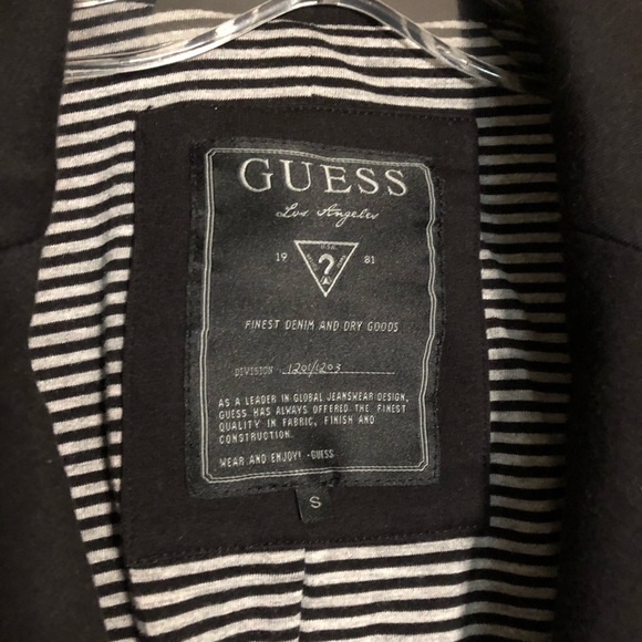 Black Guess Blazer Size Small - Picture 3 of 6